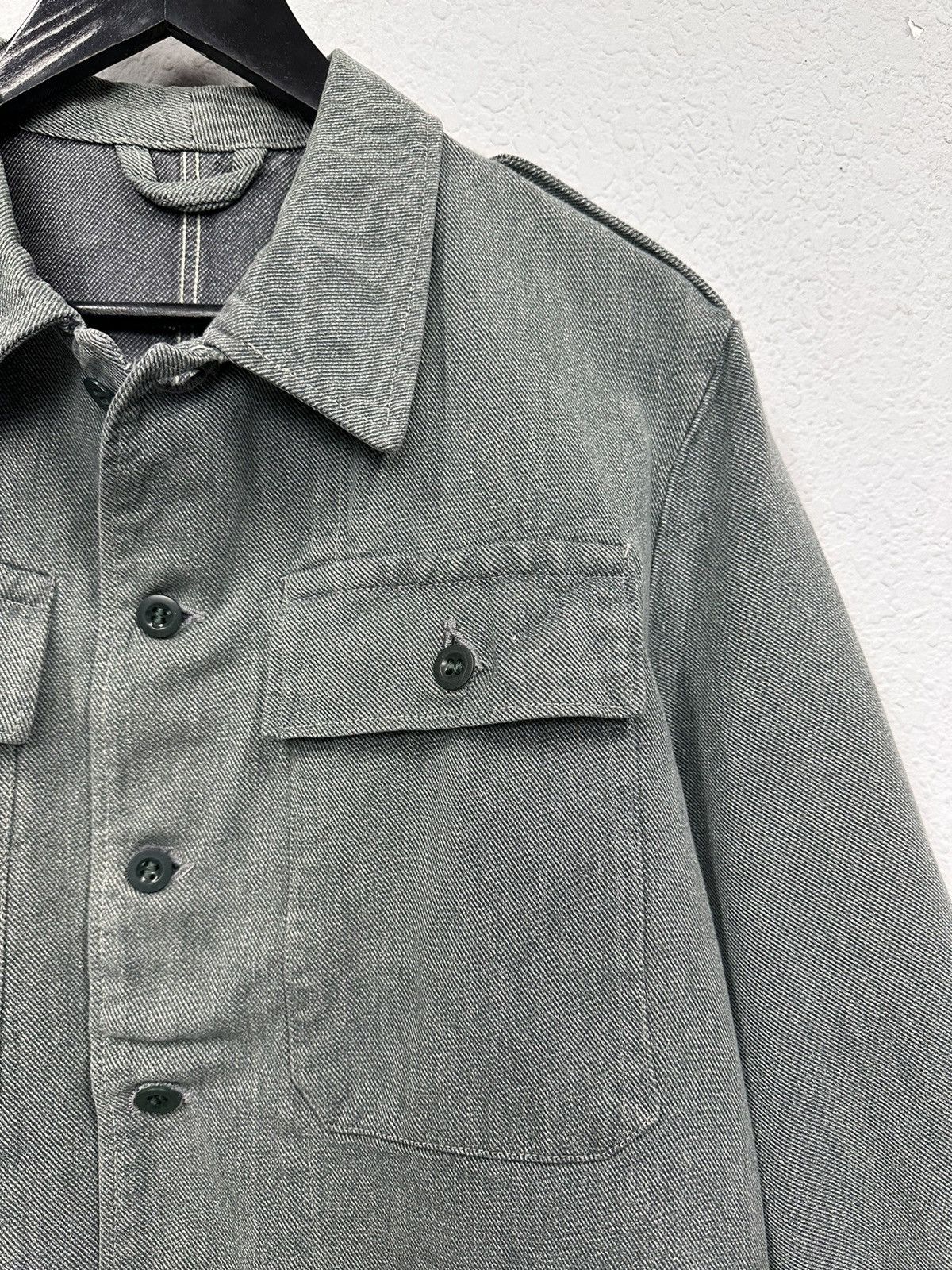 14th Addiction France Work cropped 90s army corduroy denim jacket police Size US M / EU 48-50 / 2 - 5 Thumbnail