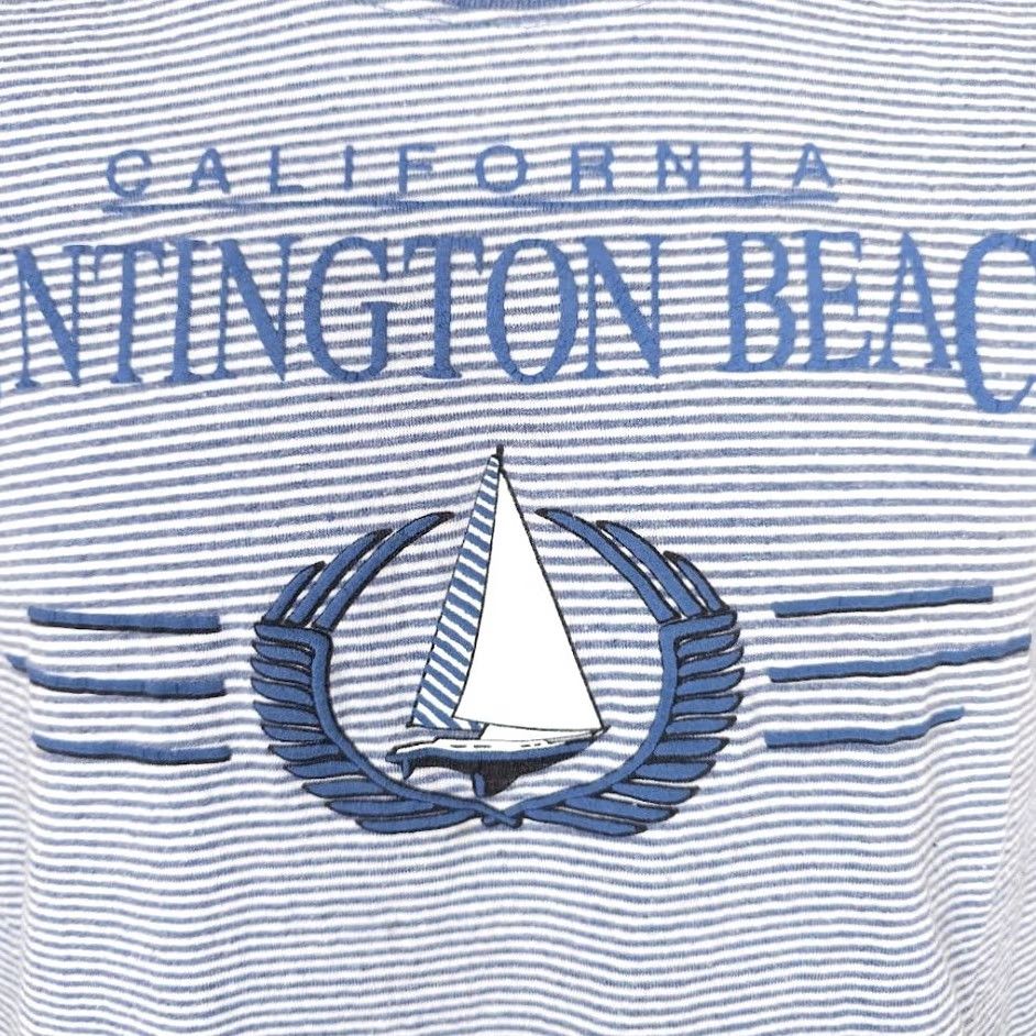 Vintage VINTAGE Huntington Beach T Shirt Mens Size Medium Blue 90s Sailing Made In USA Size US M / EU 48-50 / 2 - 3 Thumbnail