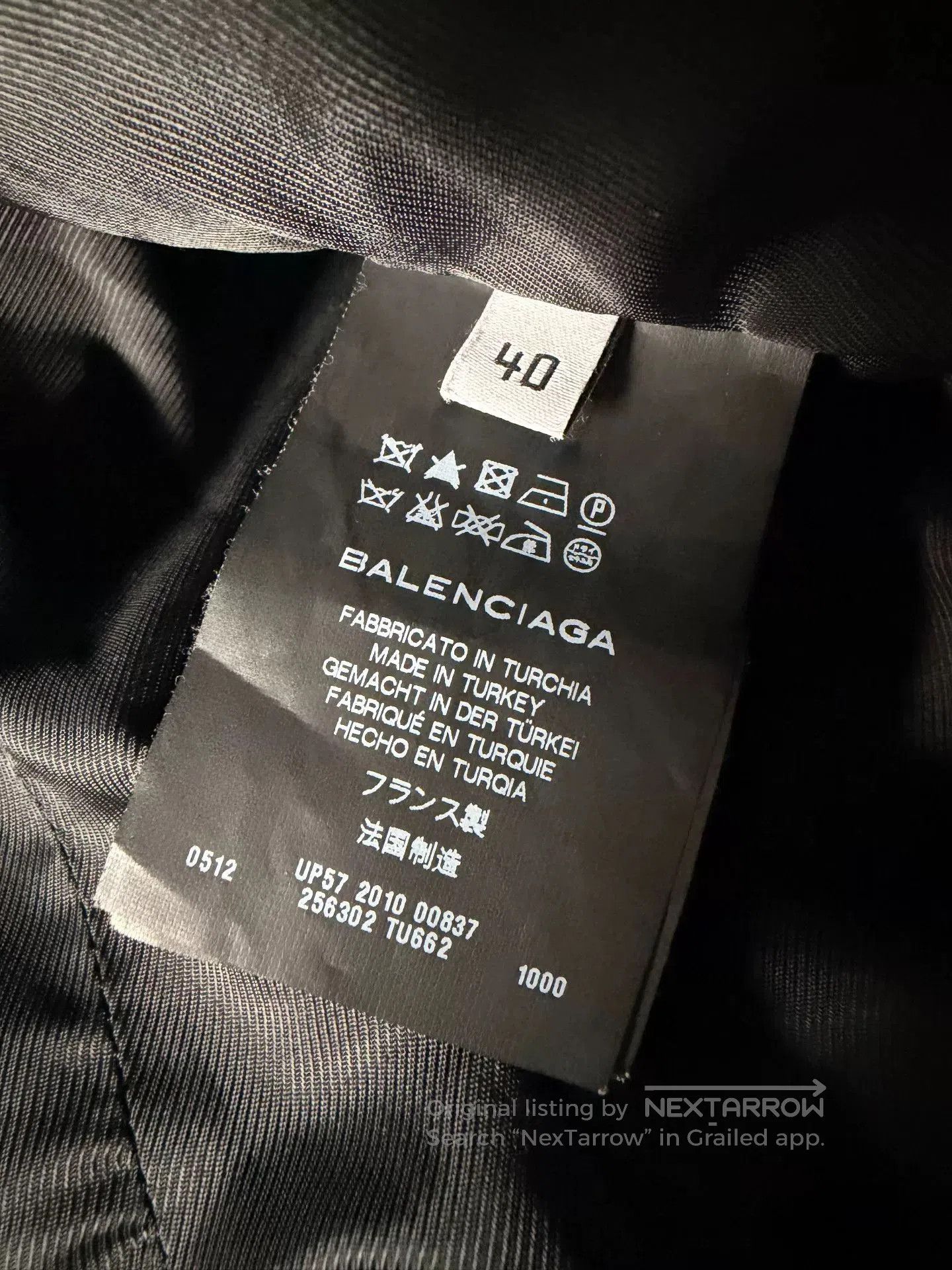 Balenciaga Black Lambskin-Leather Moto Jacket. Size US XXS / EU 40 - 7 Thumbnail