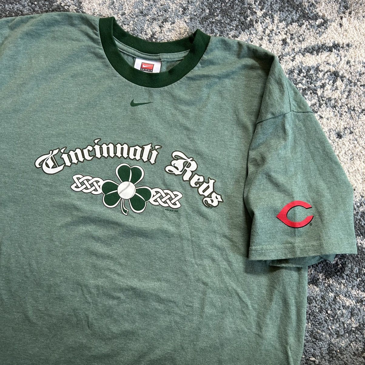 Nike 2008 CiNCiNNATi REDS iRiSH CELTiC HERiTAGE SLUBBY RiNGER TEE Size US XL / EU 56 / 4 - 2 Thumbnail
