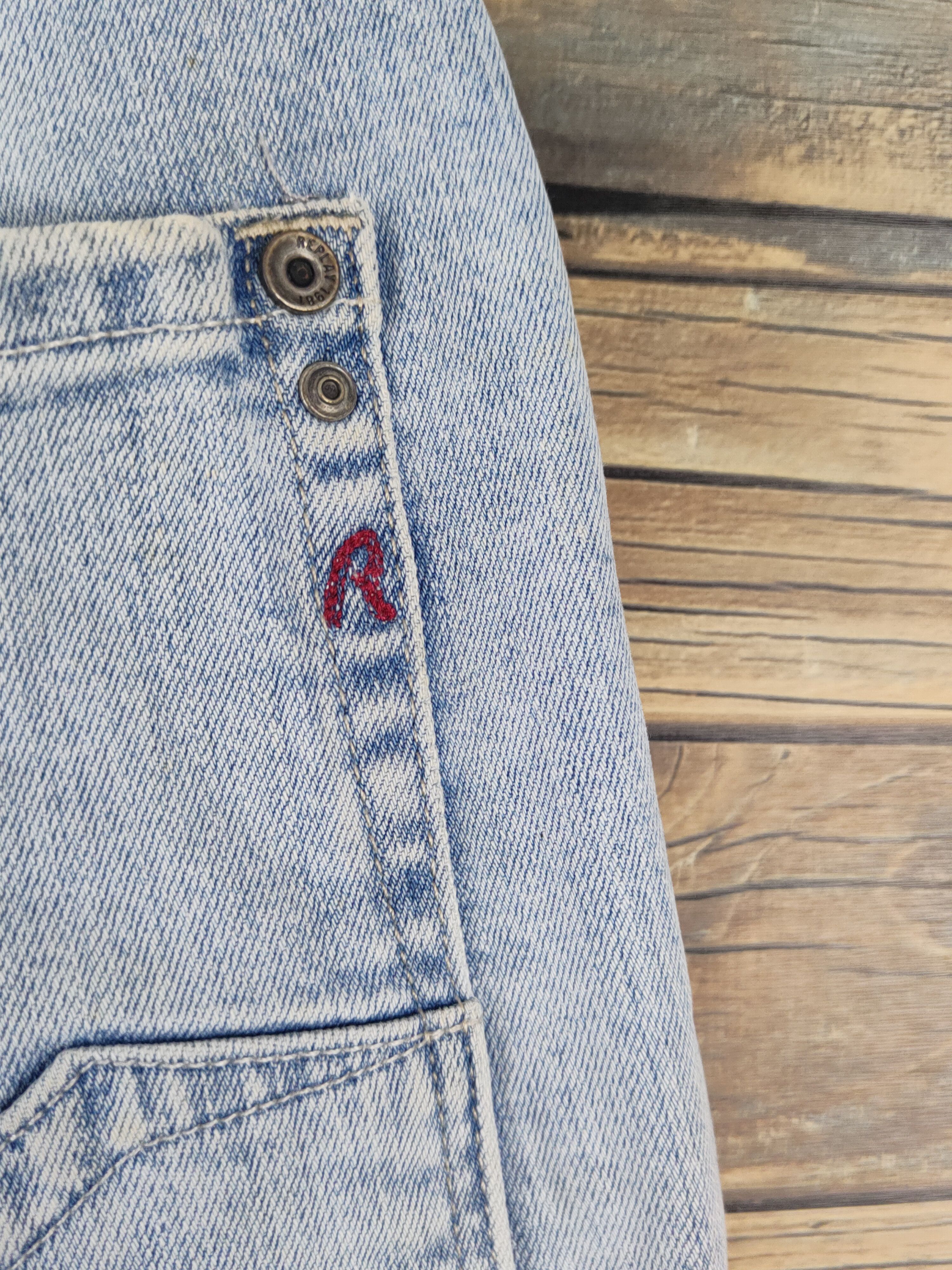 Replay Replay Light Blue Distressed Ripped denim Jeans #W1878 Size US 33 - 11 Thumbnail
