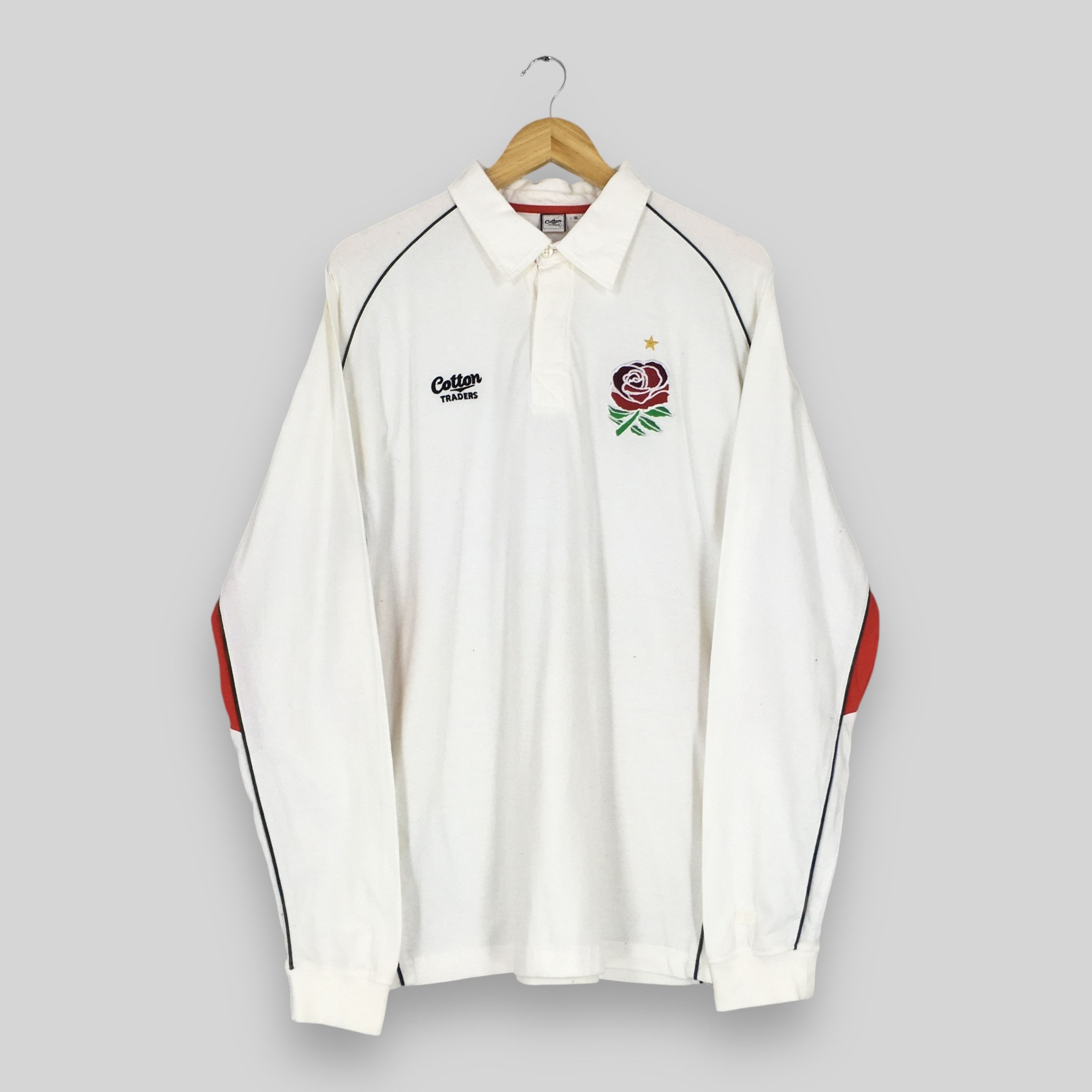 Vintage Cotton Traders England Home Rugby Union Shirt XLarge