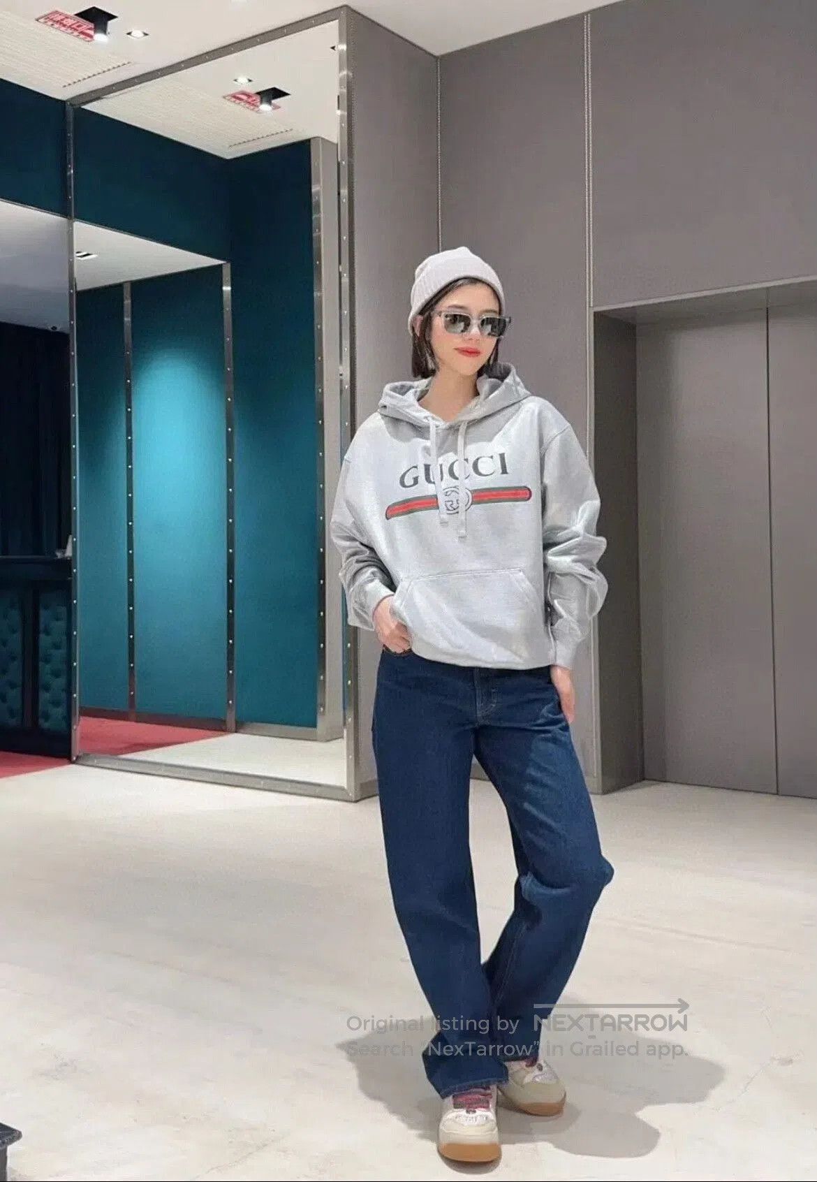 Gucci gucci gray hoodie with embroidery size small. Size US S / EU 44-46 / 1 - 7 Thumbnail