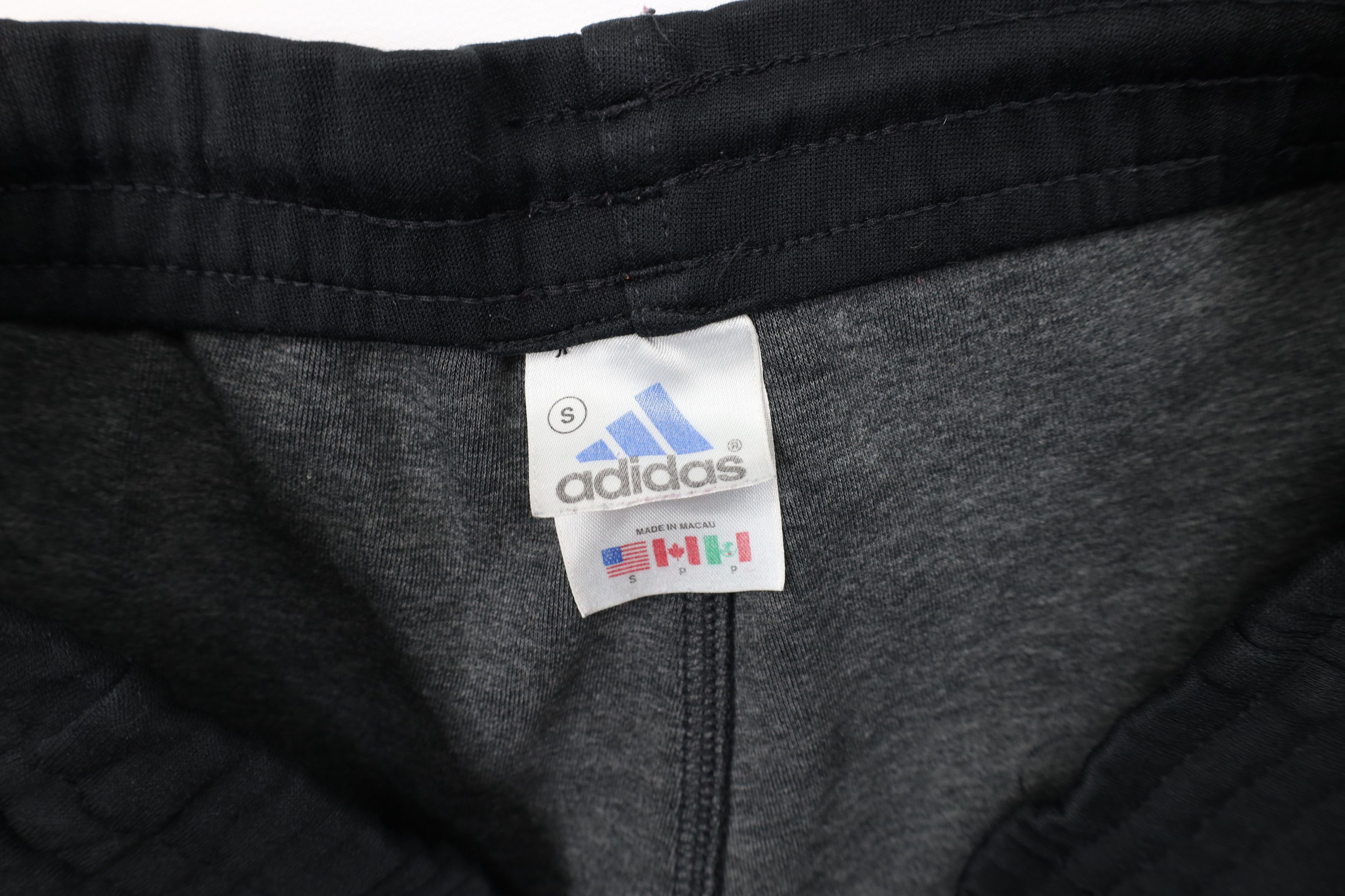 Adidas × Vintage Vintage 90s Adidas Tapered Leg Warm Up Soccer Pants Black Size US 32 / EU 48 - 10 Thumbnail