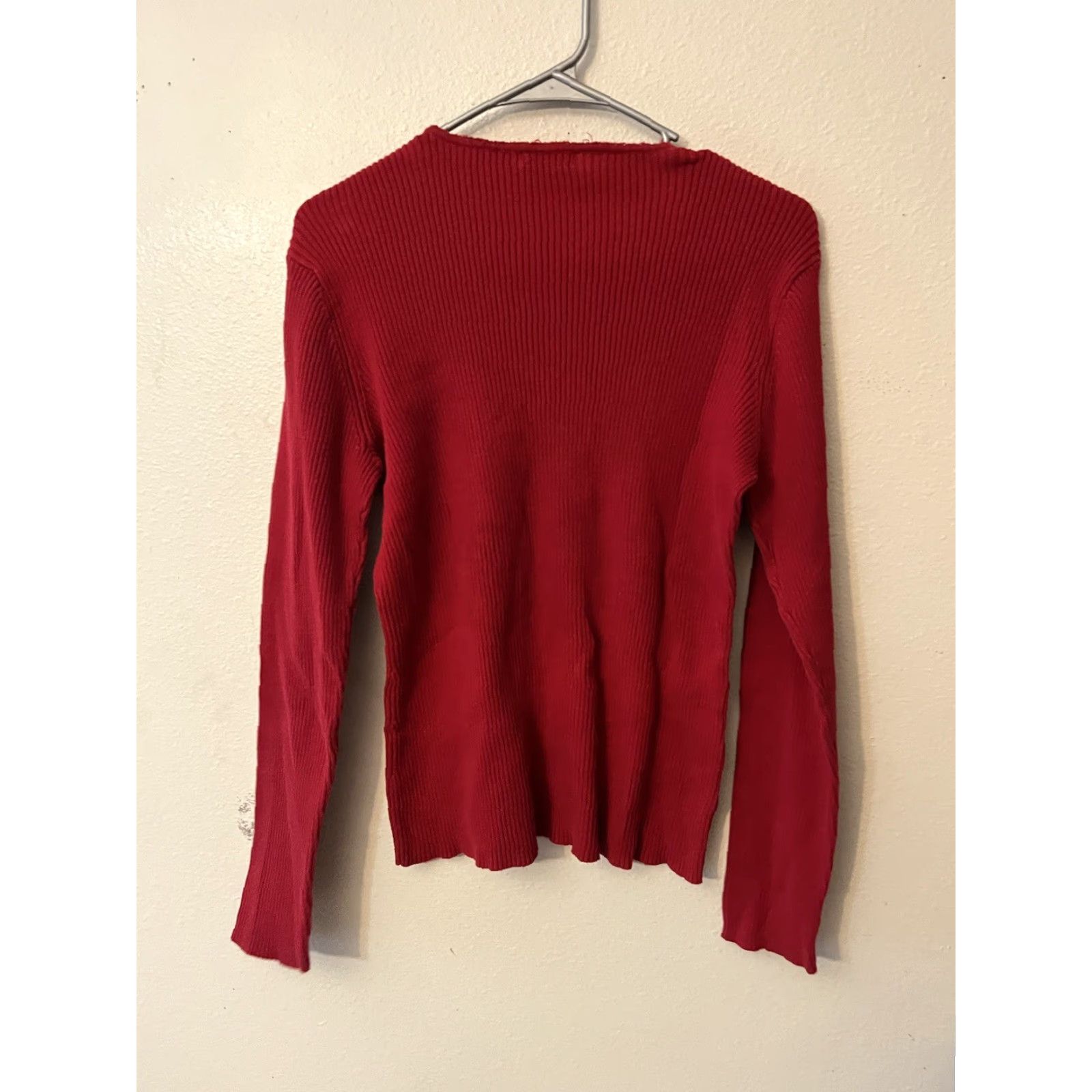 Vintage LIZ & CO. Women's Reg Fit Rib Knit Pullover Sweater Size Small Size S / US 4 / IT 40 - 3 Thumbnail