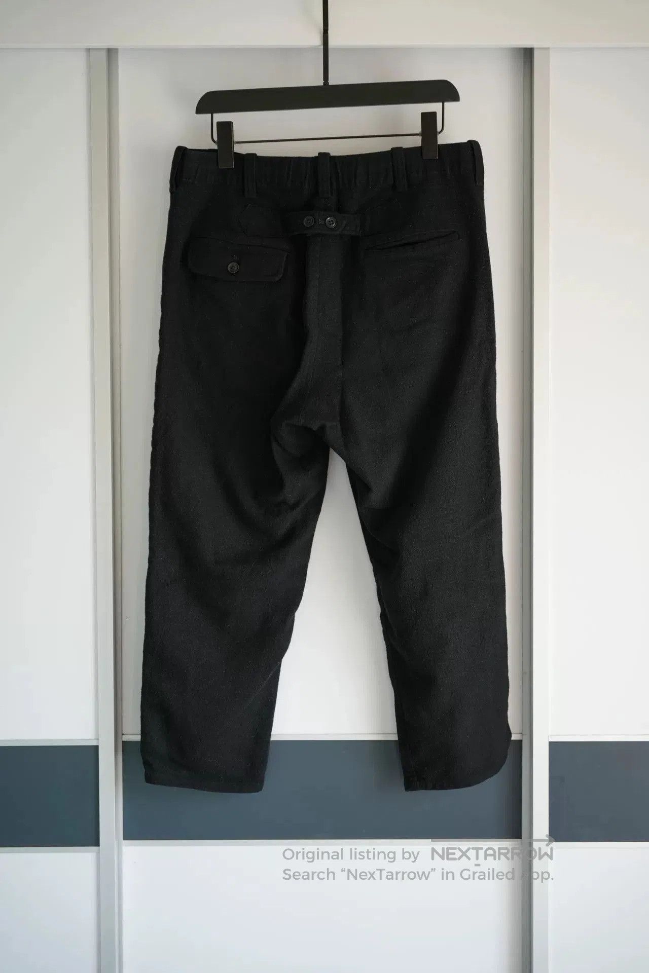 Yohji Yamamoto Yohji Yamamoto Black Wool Trousers. Size US 42 / EU 58 - 2 Thumbnail