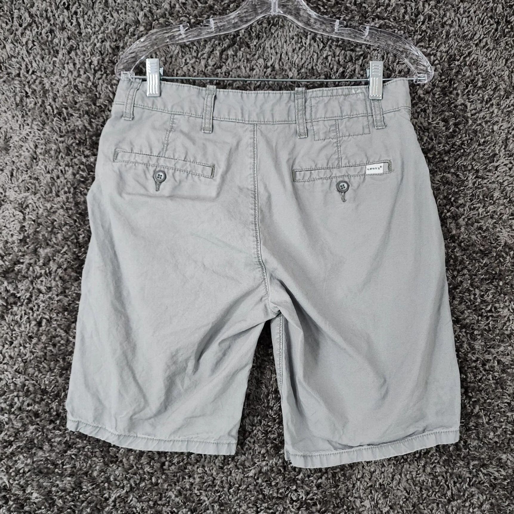 Levi's LEVI'S Chino Shorts Mens Gray Cotton Size 30 Regular Size US 30 / EU 46 - 4 Thumbnail