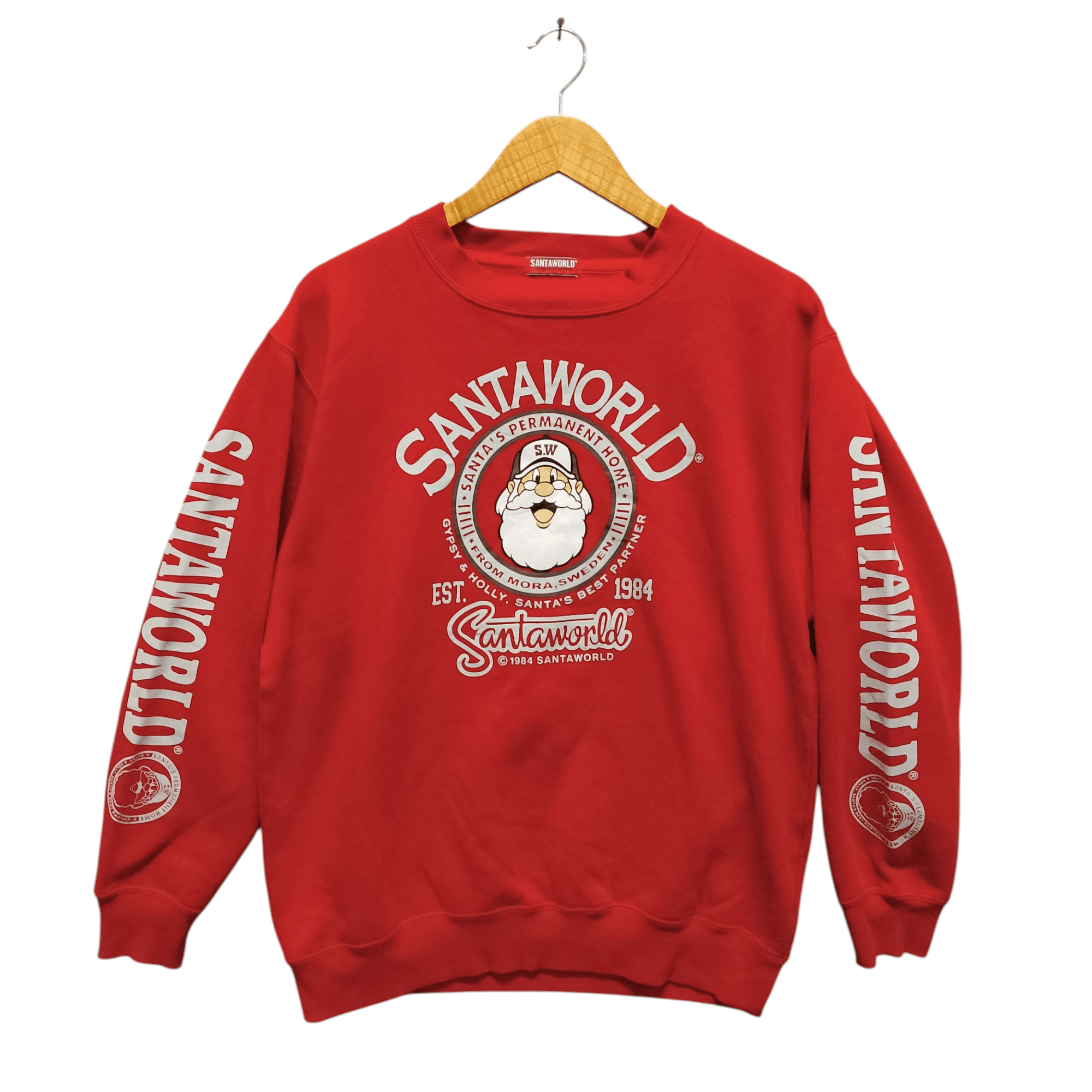 Vintage Vintage Santaworld Red Graphic Sweatshirt Size US L / EU 52-54 / 3 - 2 Thumbnail