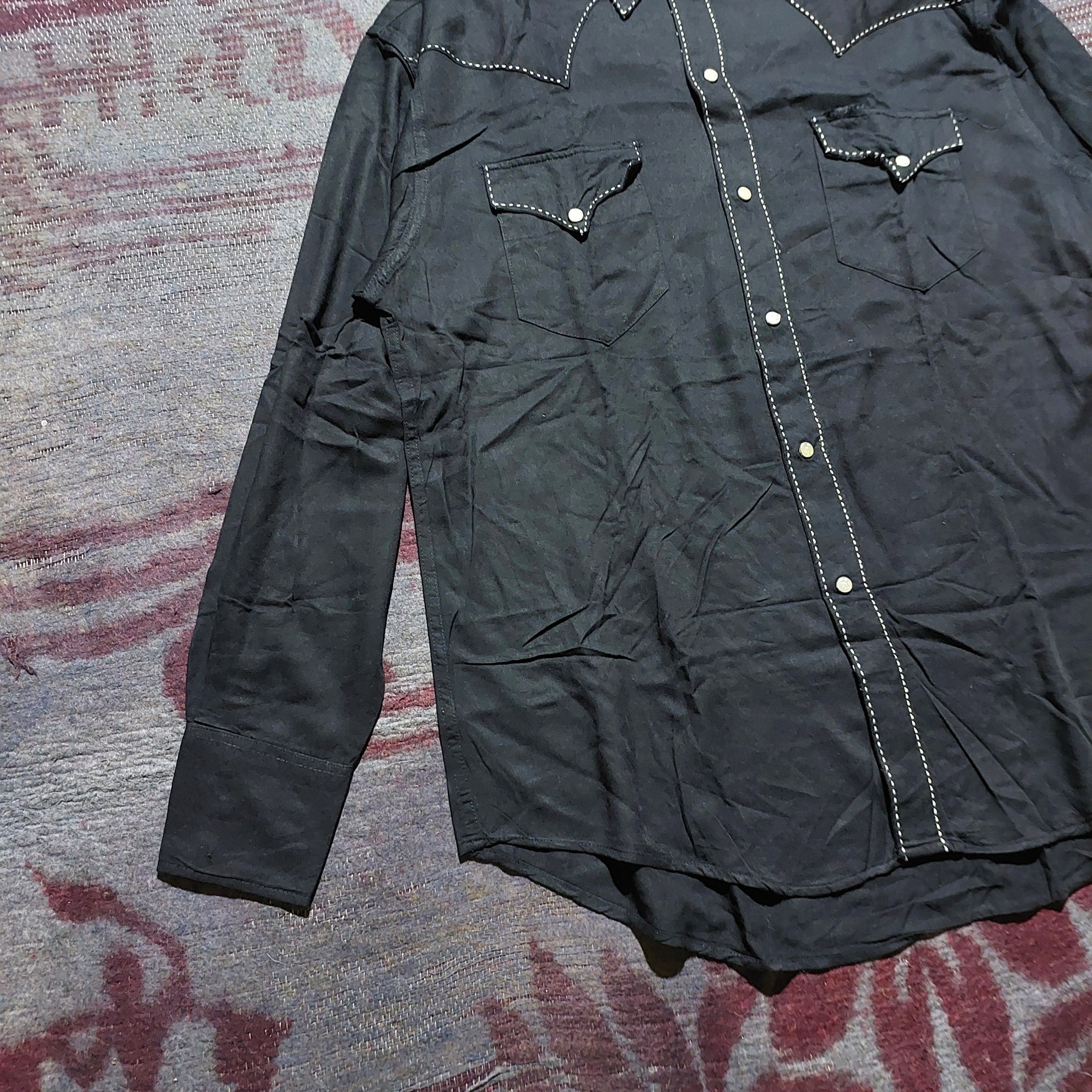 Sugar Cane Sugar Cane pearl buttons Black Western shirt Size US L / EU 52-54 / 3 - 6 Thumbnail