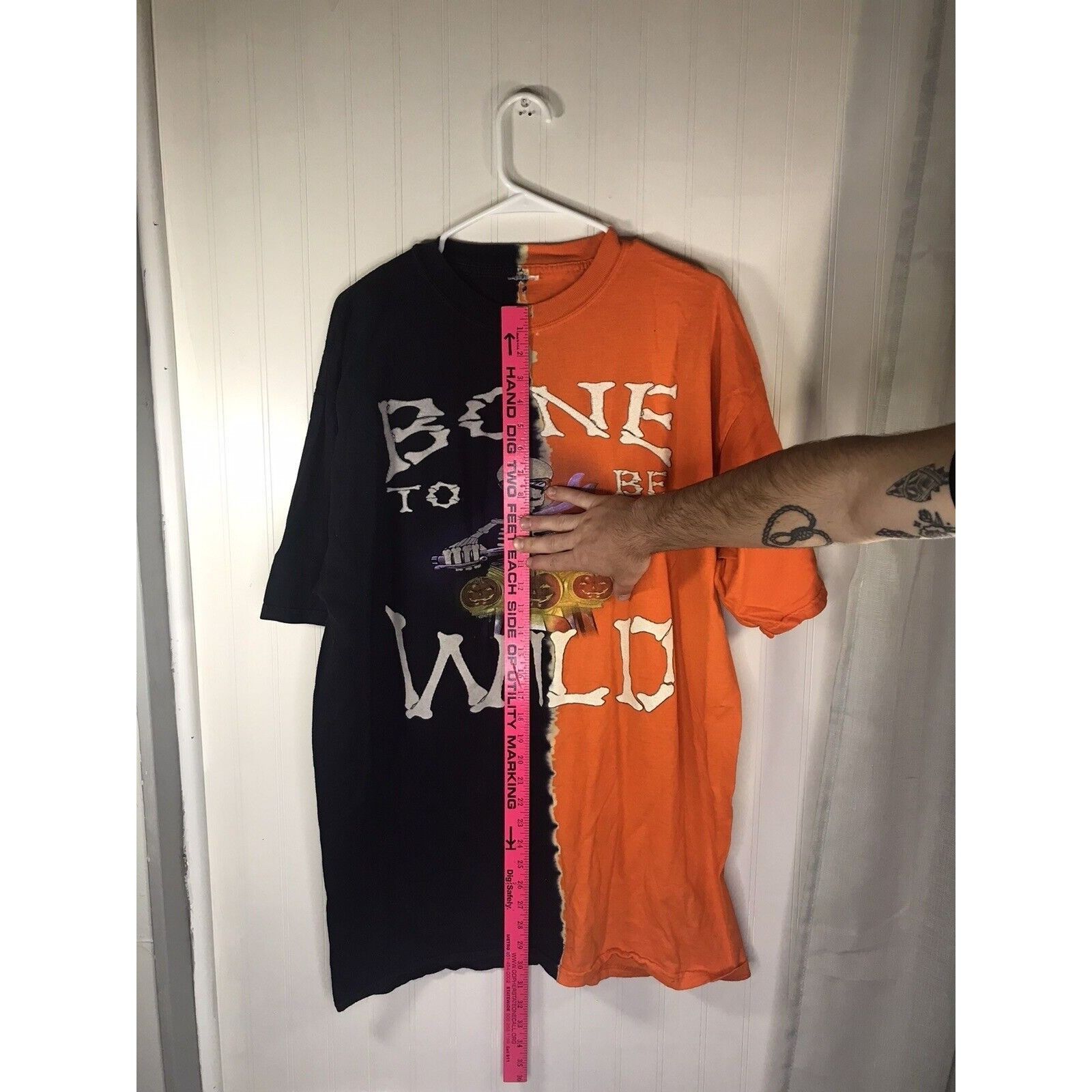 Vintage Vintage "Bone to be Wild" Skeleton Pumpkin Biker Motorcycle Size US XL / EU 56 / 4 - 3 Thumbnail