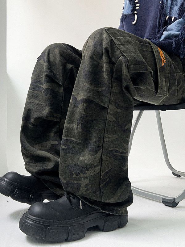 Japanese Brand Retro loose camouflage casual jeans Size US 32 / EU 48 - 5 Thumbnail
