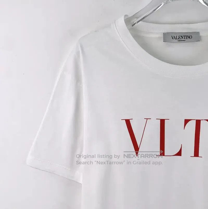 Valentino Valentino Men's White Cotton T-Shirt with Logo . Size US XS / EU 42 / 0 - 3 Thumbnail