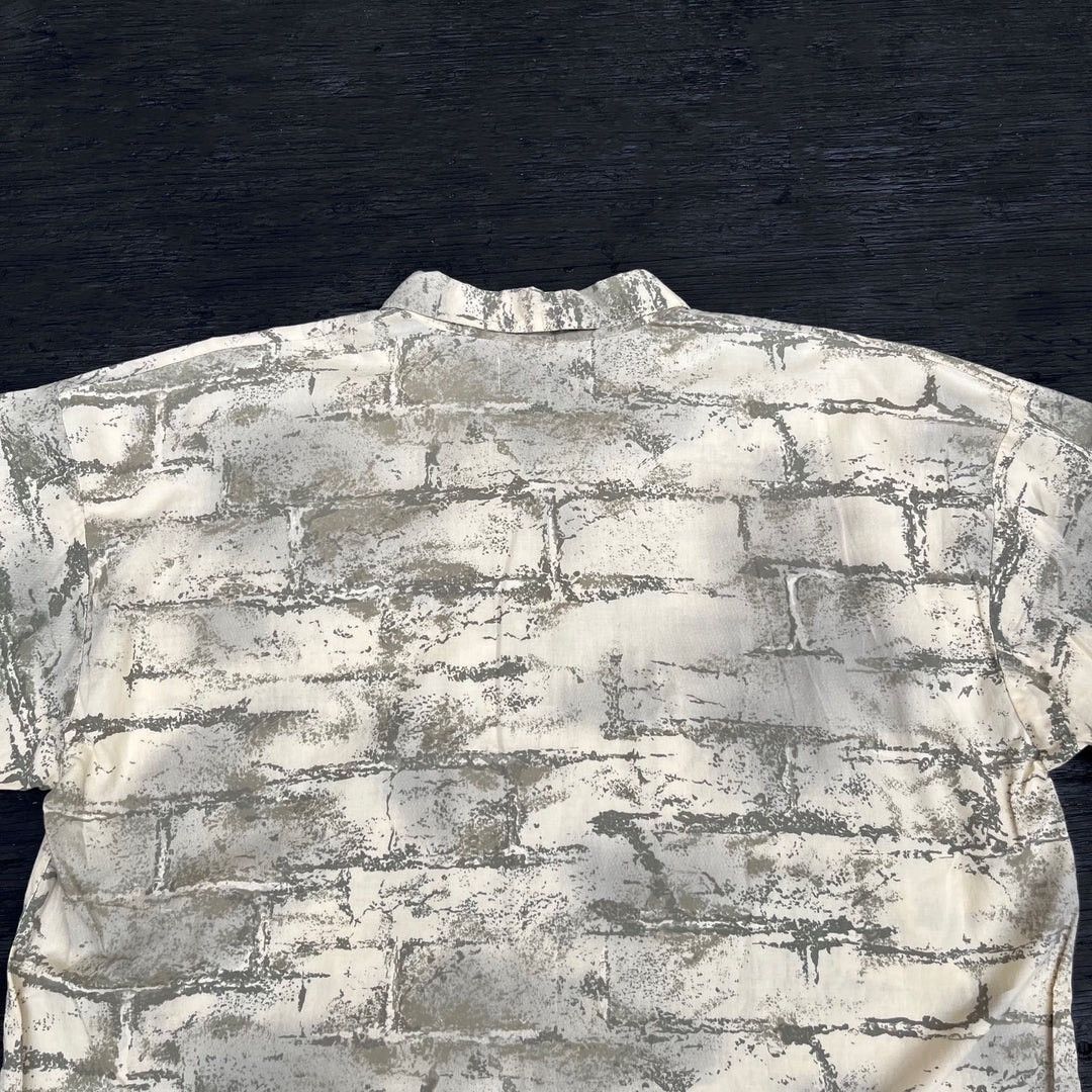 Japanese Brand × Michiko Koshino London × Vintage Michiko Koshino 1990 90s Vintage Designer S/S Graffiti Shirt Size US XL / EU 56 / 4 - 4 Thumbnail