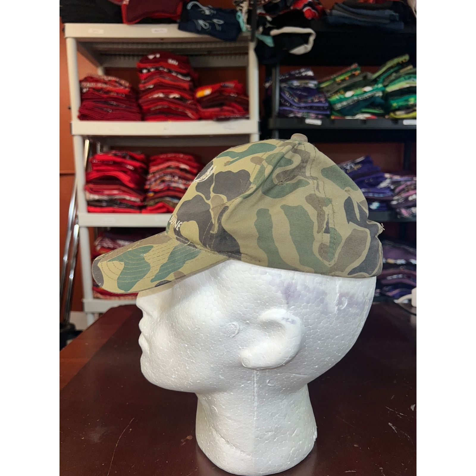 Vintage Vintage Bad To The Bone Hat Camo Green Cap Snapback VTG OS Size ONE SIZE - 5 Thumbnail
