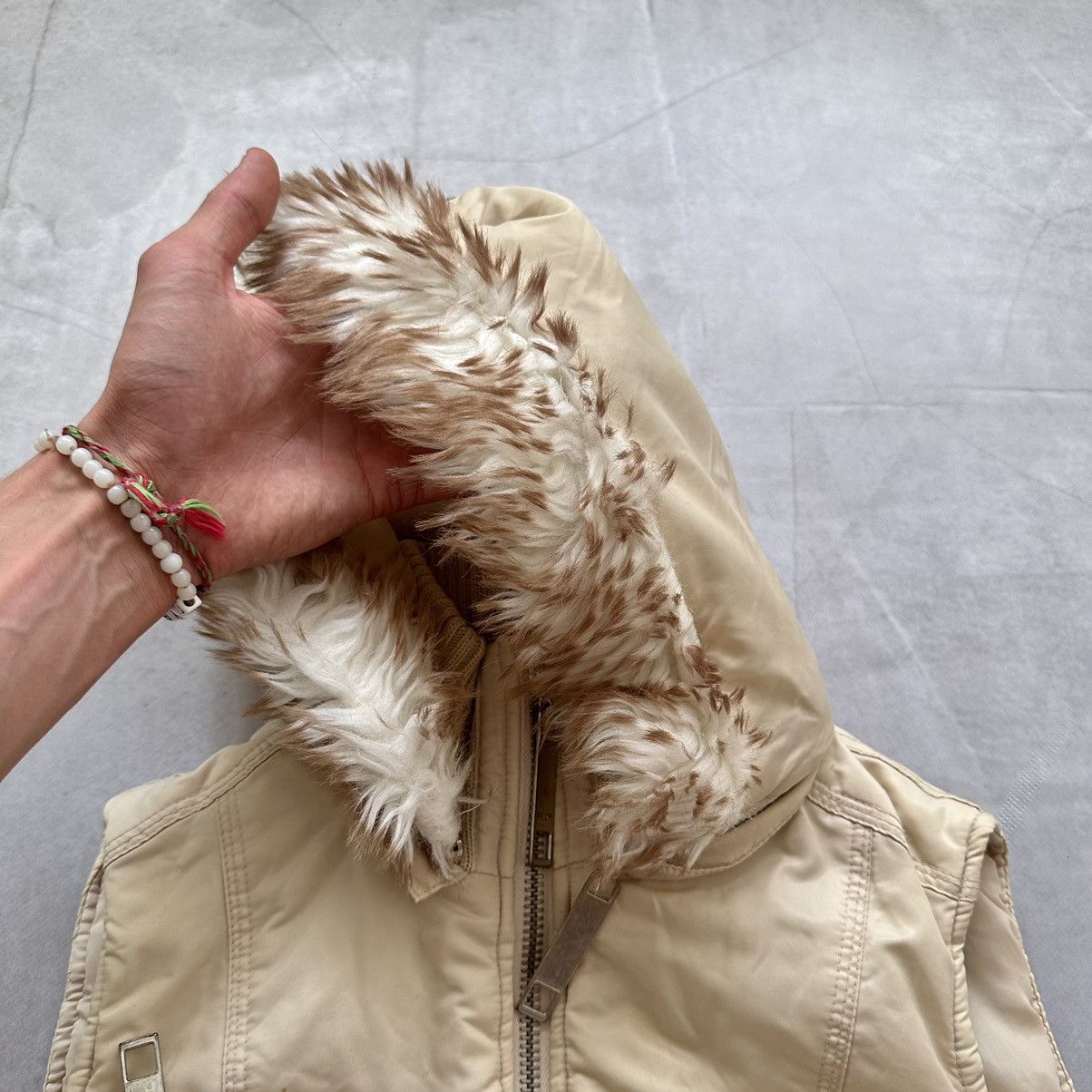 If Six Was Nine × Japanese Brand × Le Grande Bleu (L.G.B.) Vest LGB If Six Was Nine Style Faux Fur Zip Vintage Jacket Size S / US 4 / IT 40 - 7 Thumbnail