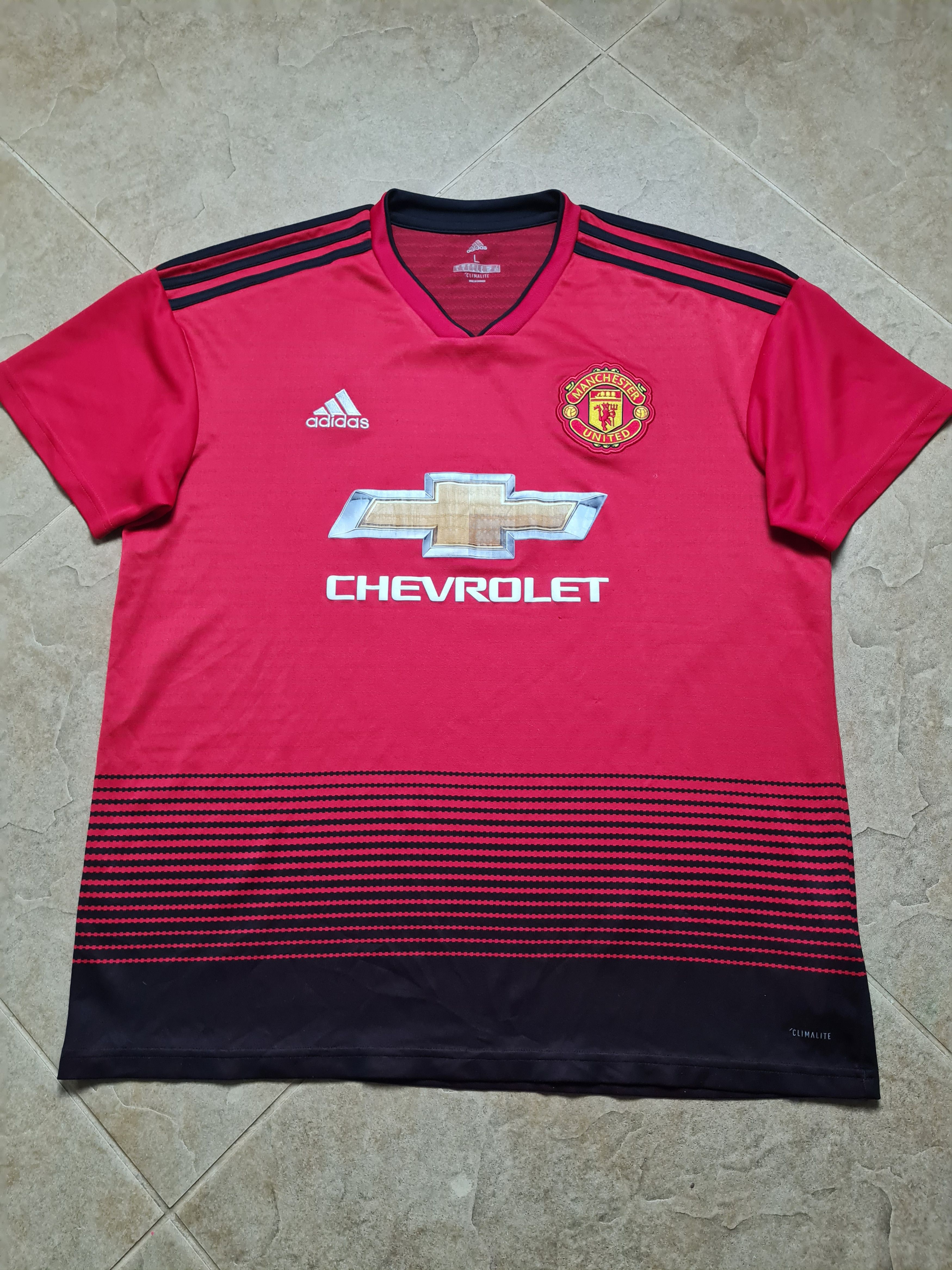 Adidas MANCHESTER UNITED 2018/2019 HOME SHIRT ADIDAS CG0040 SZ L Size US L / EU 52-54 / 3 - 2 Thumbnail