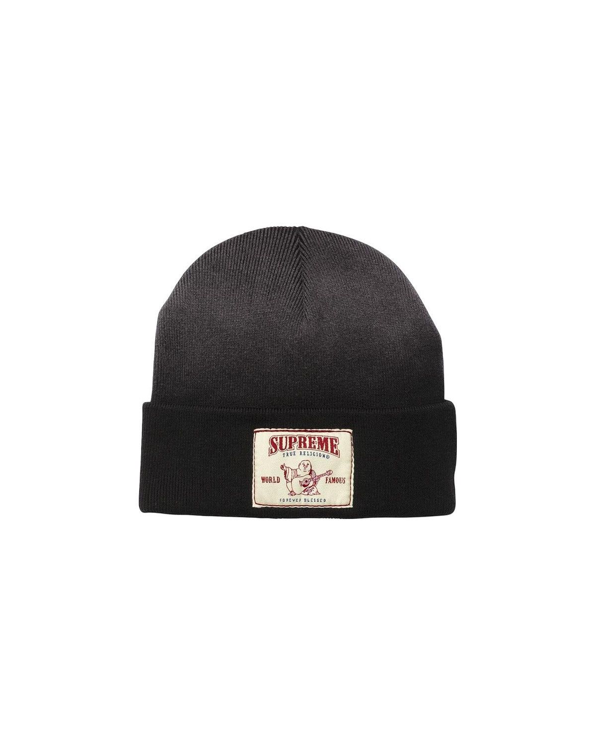 Supreme × True Religion Supreme True Religion Black Beanie FW25 Size ONE SIZE - 2 Thumbnail