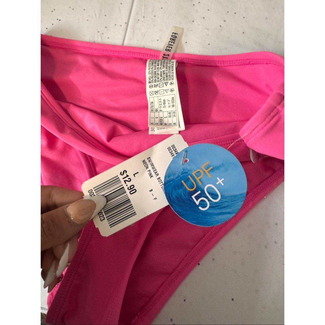 Forever 21 Forever 21 Neon Pink Bikini Bottoms Size L Swimwear Size 34" / US 12 / IT 48 - 6 Thumbnail