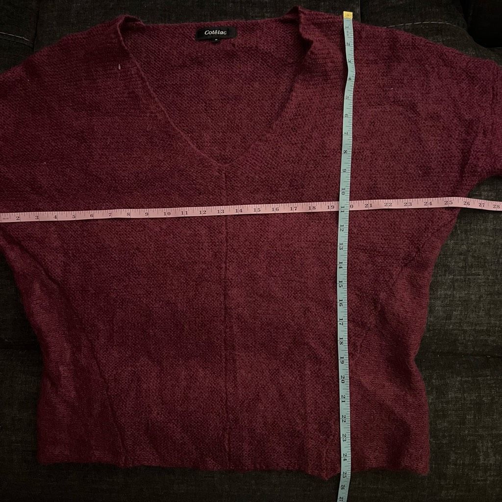 Cotelac Mohair Blend V-Neck Sweater