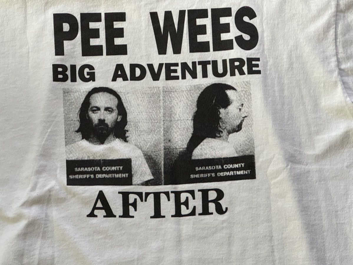 Vintage Pee Wees Big Adventure Arrest Shirt Size US XL / EU 56 / 4 - 9 Thumbnail