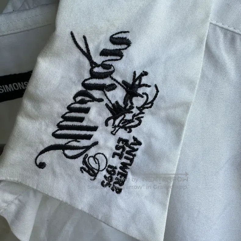 Raf Simons Raf simons White embroidered shirt Size US M / EU 48-50 / 2 - 3 Thumbnail
