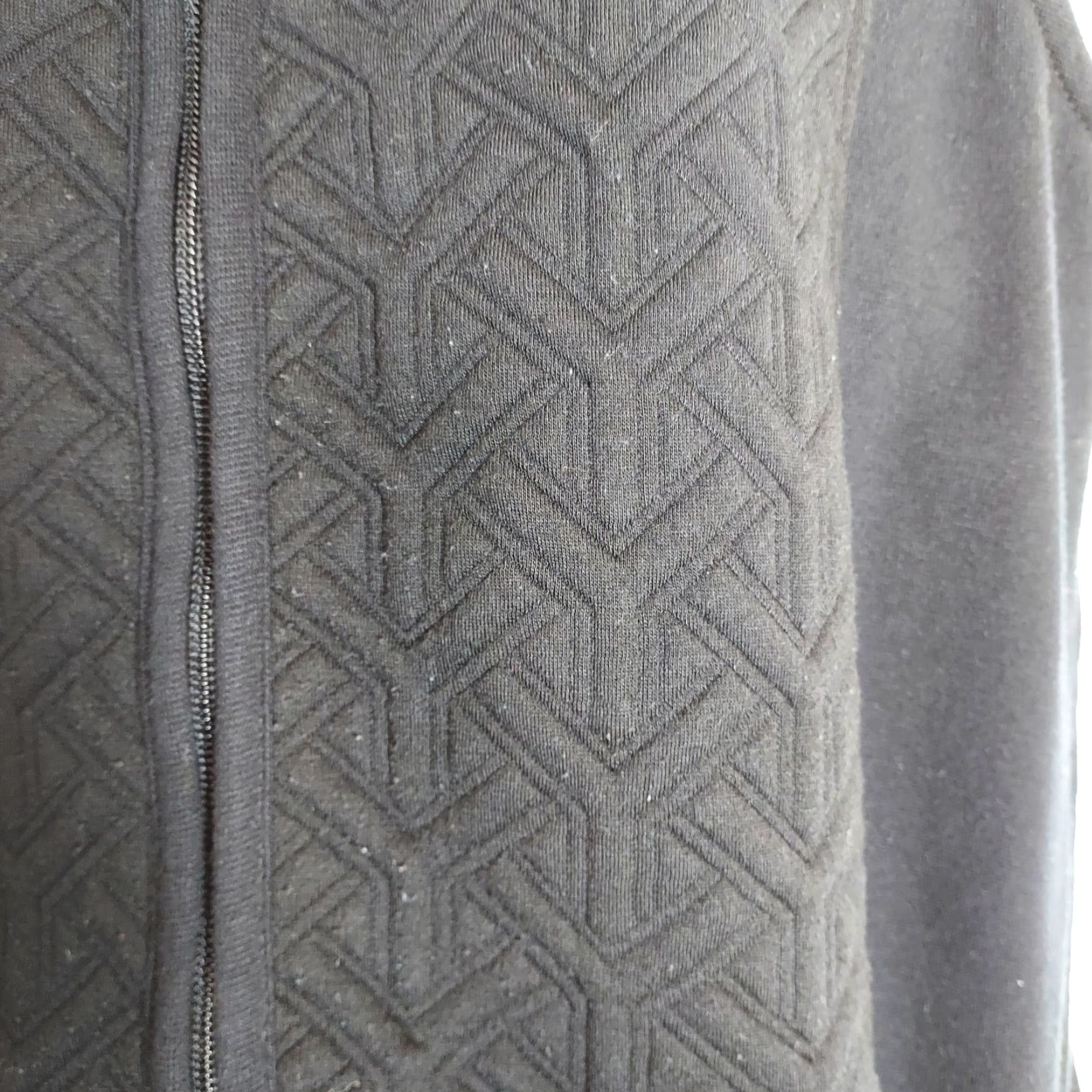 Croft & Barrow Croft & Barrow Herringbone Vest Women's Large Black Full Zip Quilted Vest Regular Fit Size L / US 10 / IT 46 - 3 Thumbnail