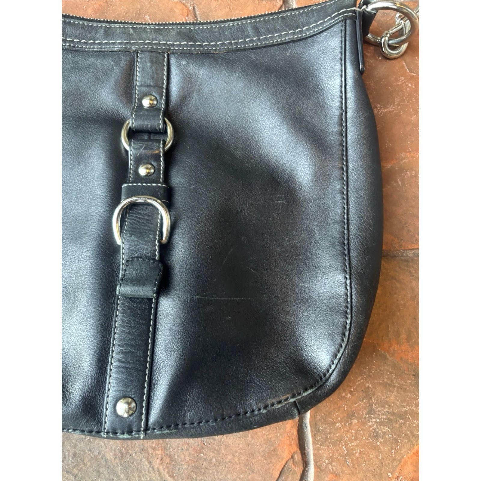 Coach Y2K Coach Chelsea Leather Shoulder Bag Black Medium Women Size ONE SIZE - 5 Thumbnail