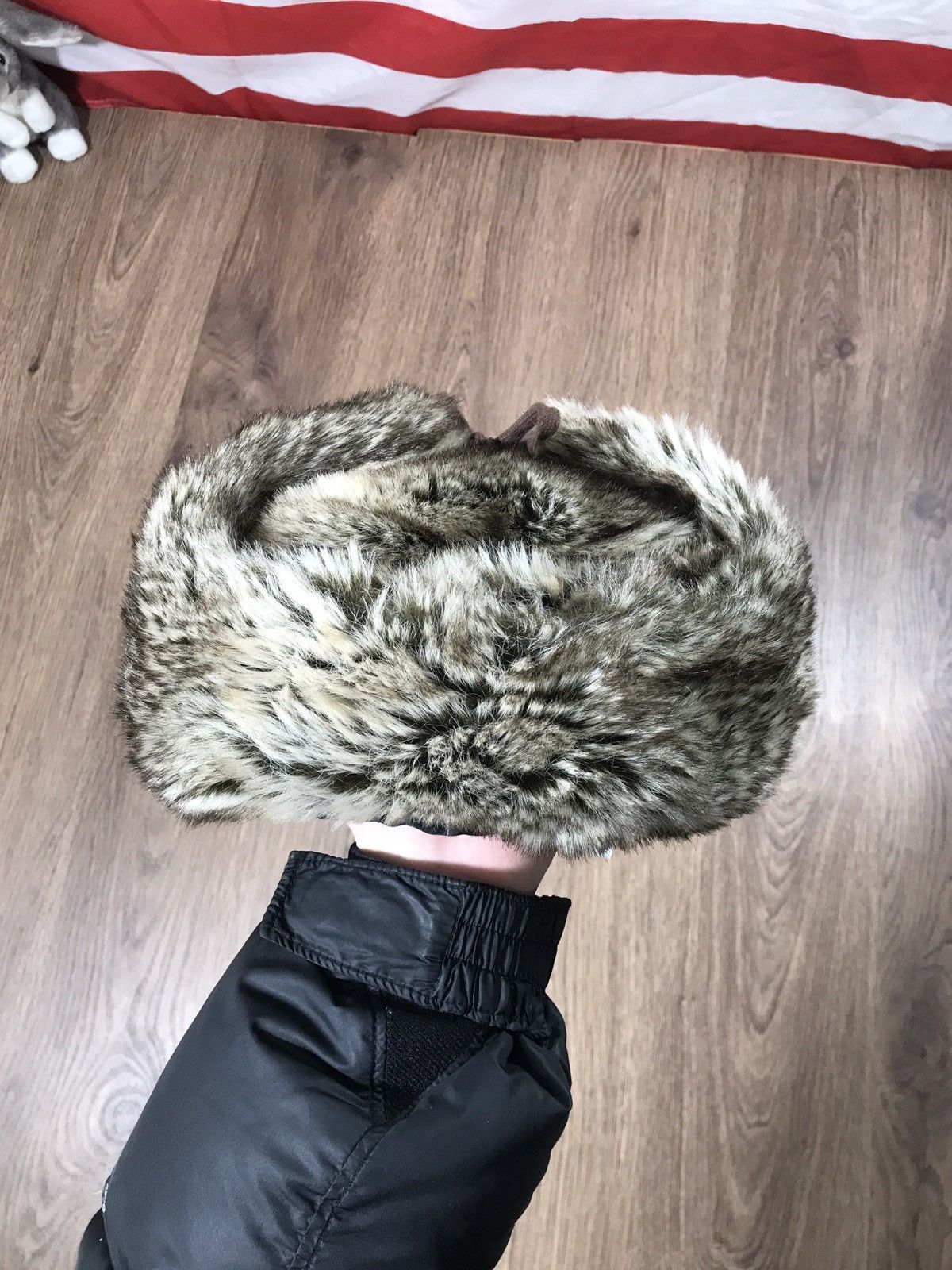 Japanese Brand × Vintage Vintage Fuzzy Mohair Rap Man’s Hat Y2K Drill Size ONE SIZE - 2 Thumbnail