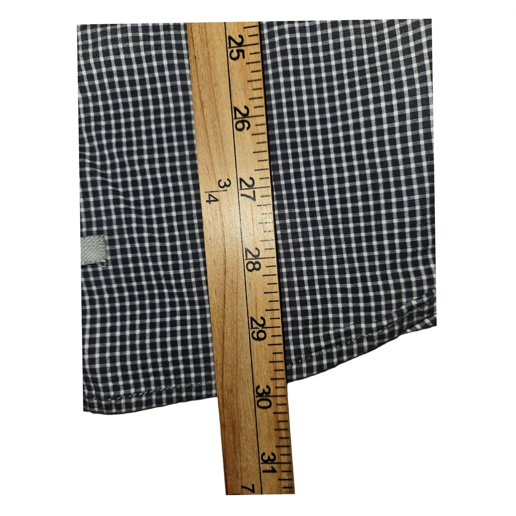 English Laundry English Laundry Shirt Mens 36 Gray Button Long Sleeve Men Check Embroidered Size US M / EU 48-50 / 2 - 4 Thumbnail