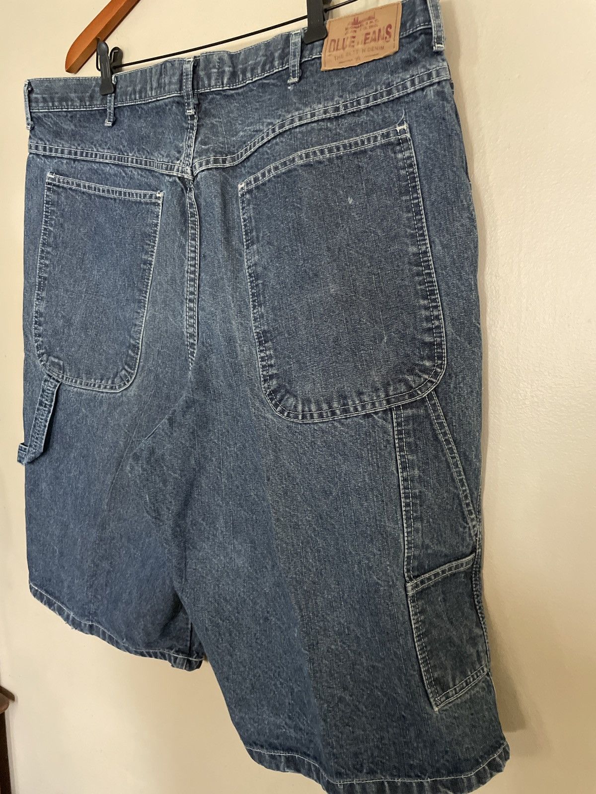 Designer × Vintage Michael’s NY Jean Co Blue Denim Shorts Jorts Carpenter skate Size US 40 / EU 56 - 7 Thumbnail