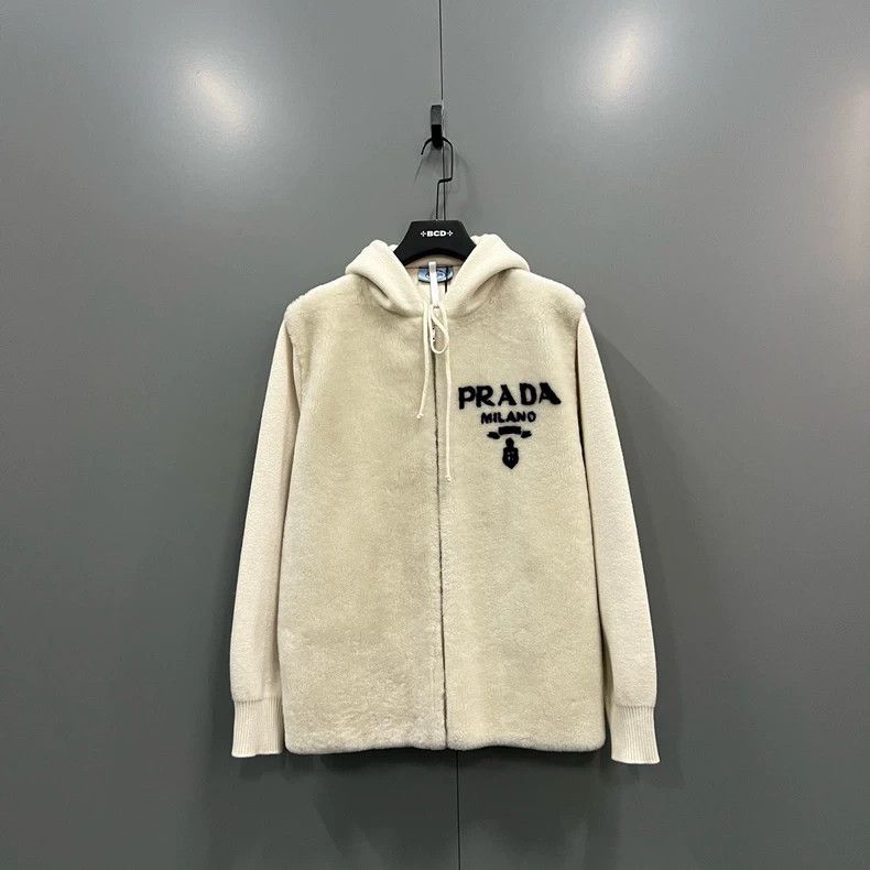Prada PRADA Hooded Jacket with Logo Detail- DMC Size US M / EU 48-50 / 2 - 1 Thumbnail