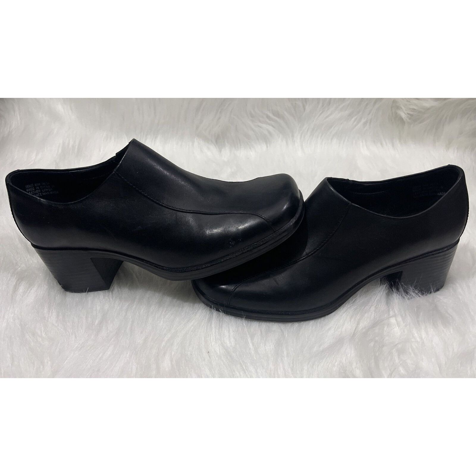 Clarks CLARKS booties Womens size 8.5 black square toe Size US 8.5 / IT 38.5 - 4 Thumbnail