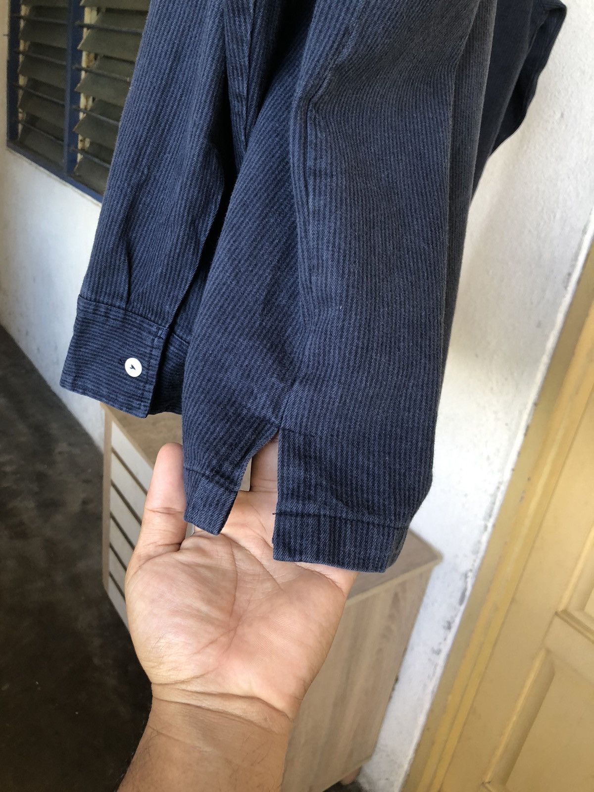 Indigo Neyries Subdue Moto Racing Indigo Work Button Up Shirt Size US M / EU 48-50 / 2 - 9 Thumbnail
