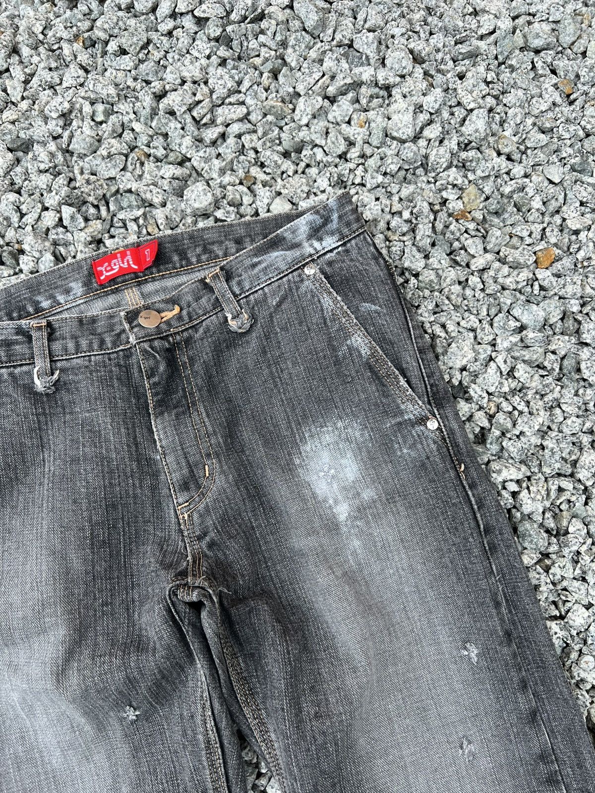 If Six Was Nine Vintage X-Girl Faded Black Jean Size US 30 / EU 46 - 8 Thumbnail