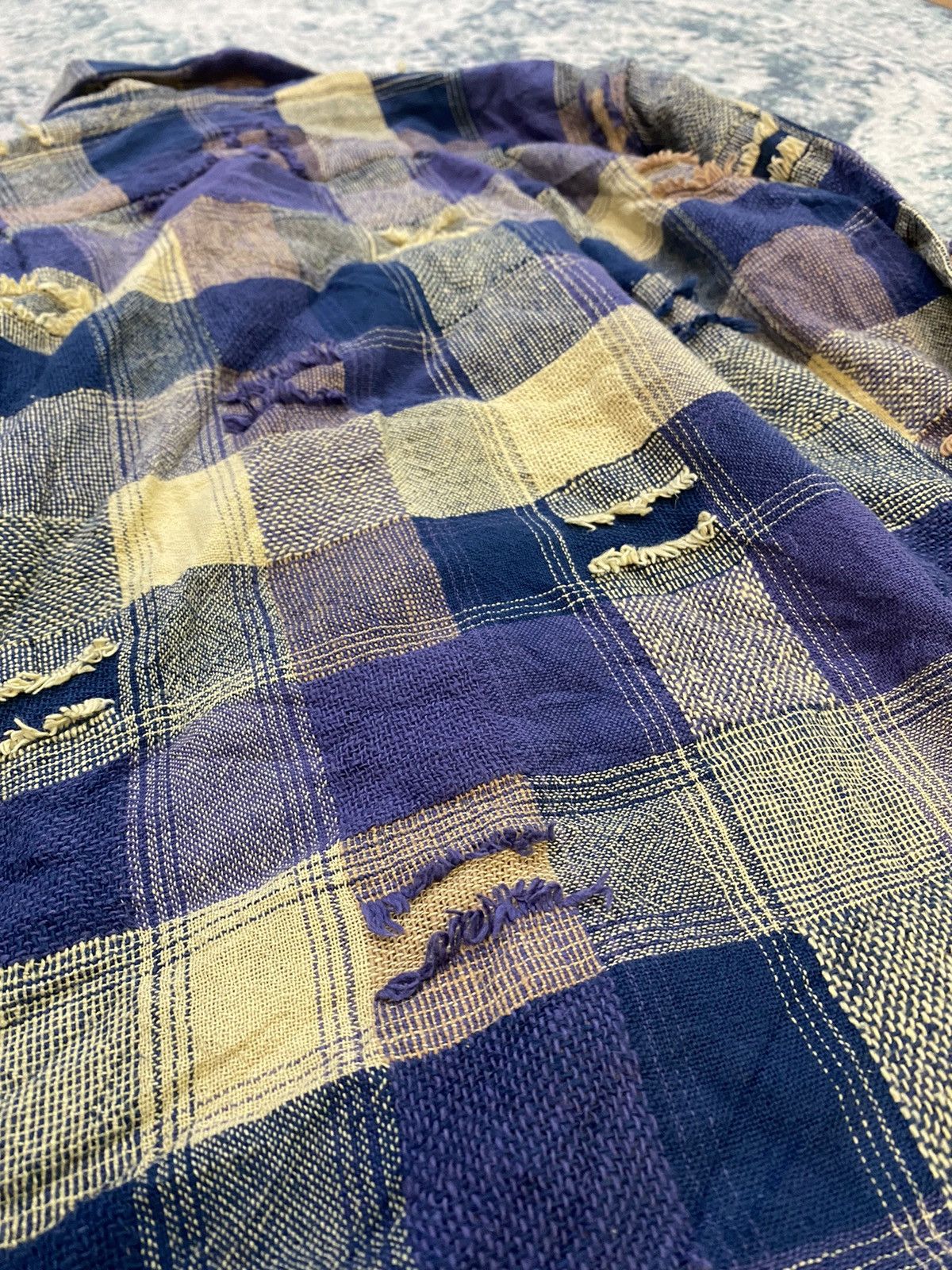 Sugar Cane Sugar Cane Sashiko Boro Patchwork Pocket Shirt Size US M / EU 48-50 / 2 - 22 Thumbnail