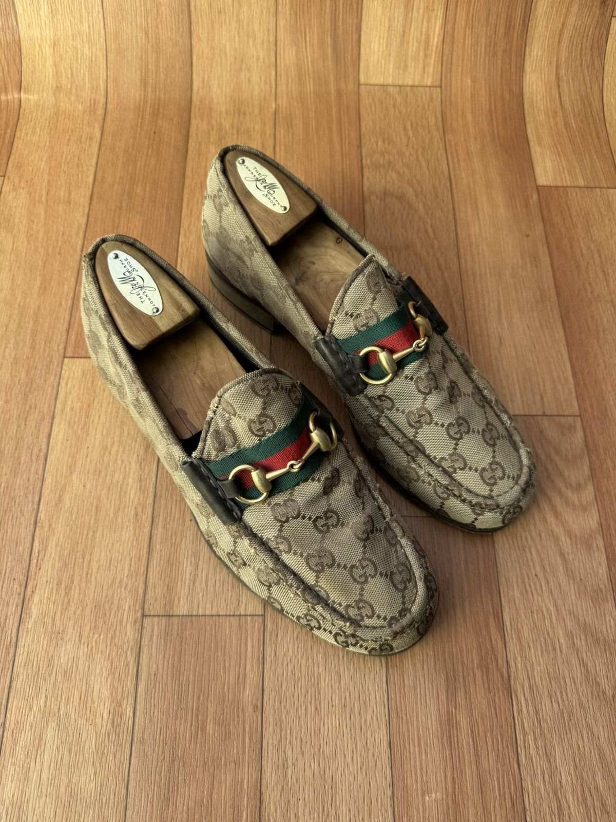 Gucci Gucci Horsebit GG Monogram loafers Size US 9 / EU 42 - 1 Thumbnail
