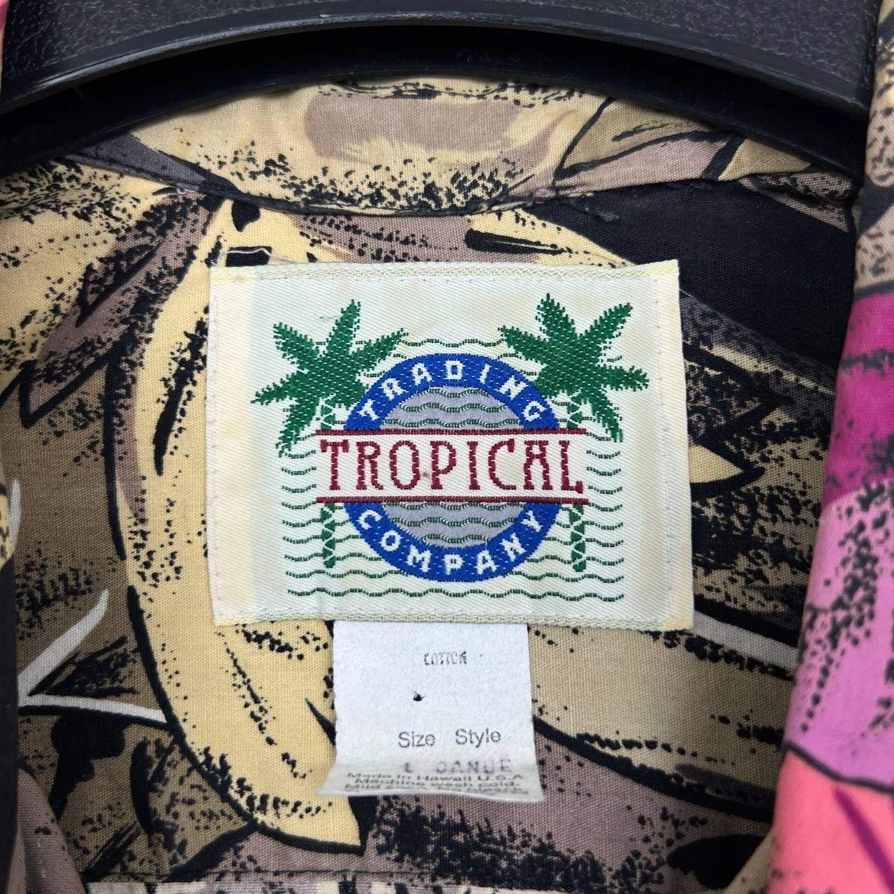 Other Tropical Shirt Men Hawaiian Floral Button Up Cotton L Size US L / EU 52-54 / 3 - 7 Thumbnail