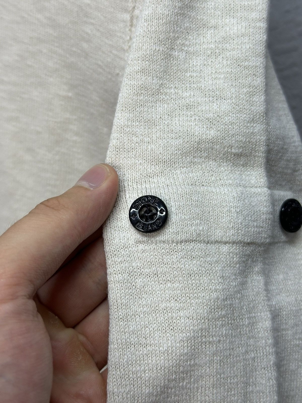 Stone Island × Vintage Vintage Stone Island Ivory Sweatshirt Cotton Patch Logo Size US S / EU 44-46 / 1 - 5 Thumbnail