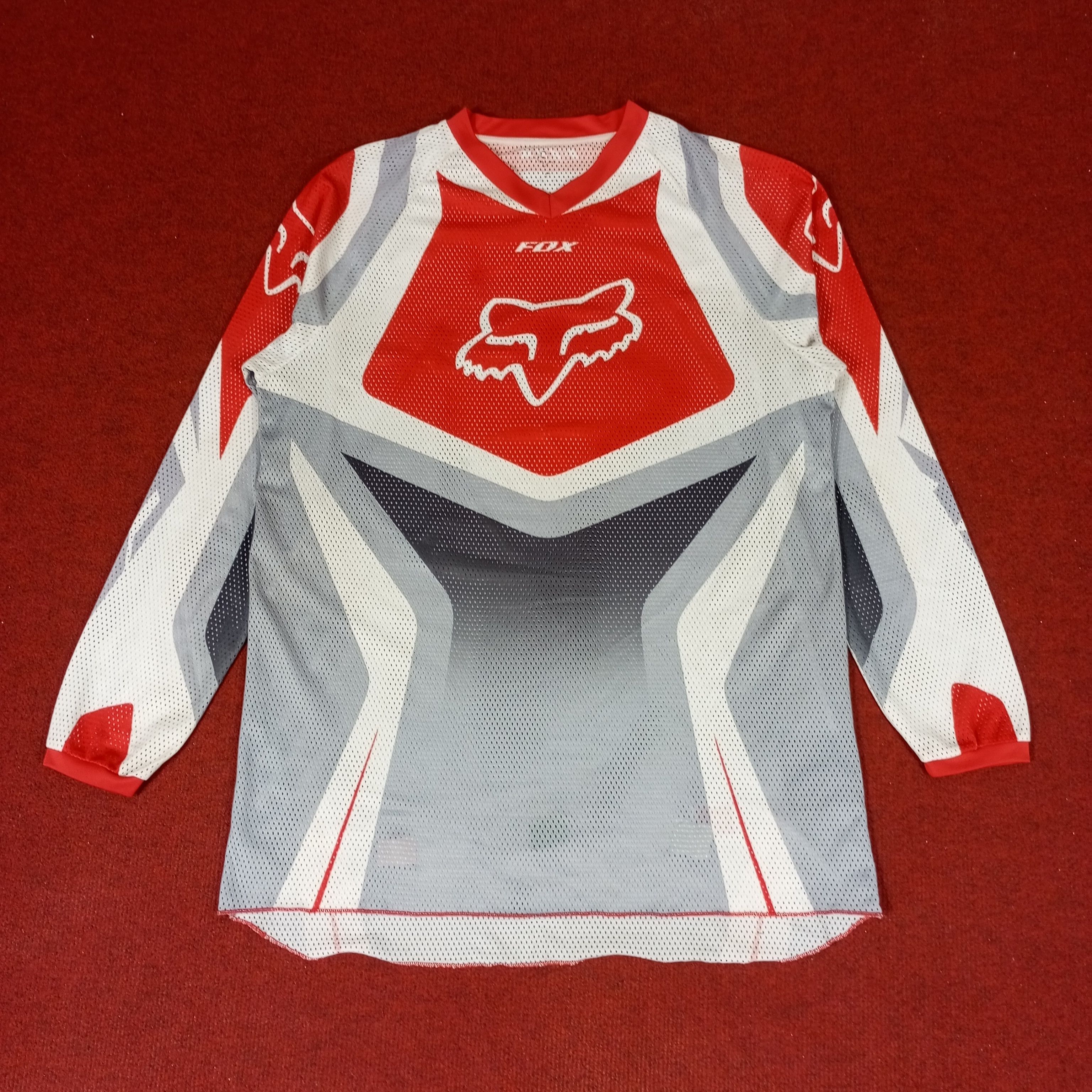 Fox Racing × Vintage Fox Racing Logo Design Motocross Sports Jersey Size US L / EU 52-54 / 3 - 1 Thumbnail