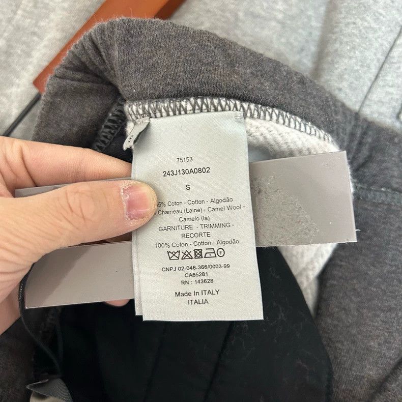 Dior Dior SizeS Gray lace-up knitted sports pants Size US 29 - 4 Thumbnail