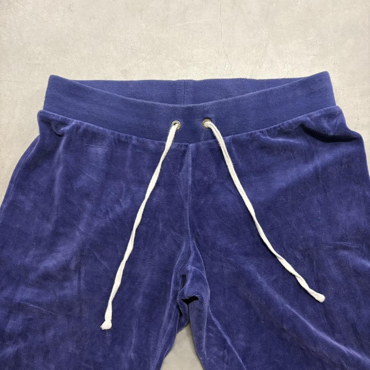 Juicy Couture Jeans Crazy Vintage Y2K/2000s Baggy Juicy Couture Blueish Purple Velvet Sweatpants! Size US 27 - 2 Thumbnail