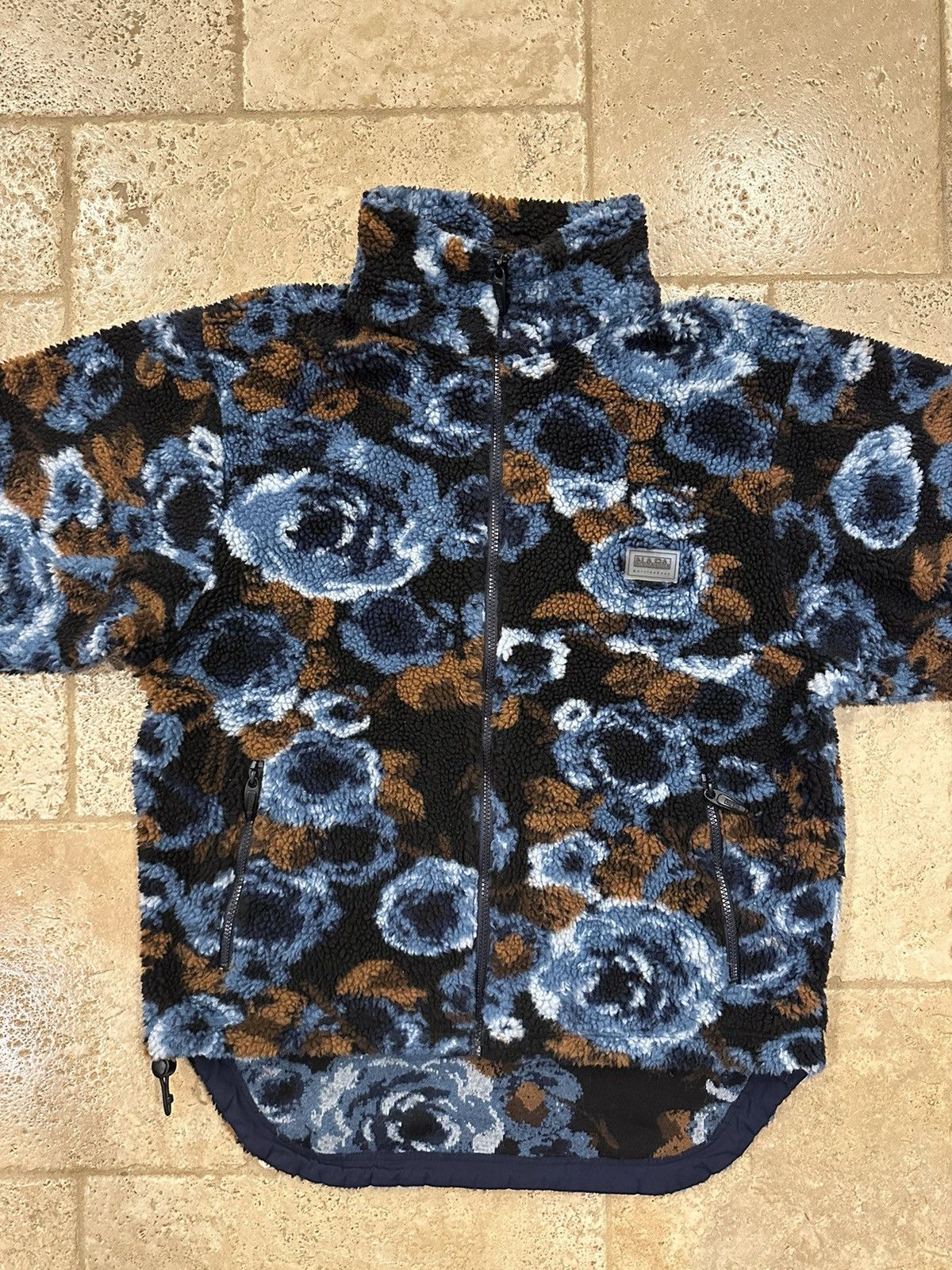 Martine Rose × Napapijri Martine Rose x Napapijri AW18 Blue Jacquard Floral Fleece Size US M / EU 48-50 / 2 - 6 Thumbnail