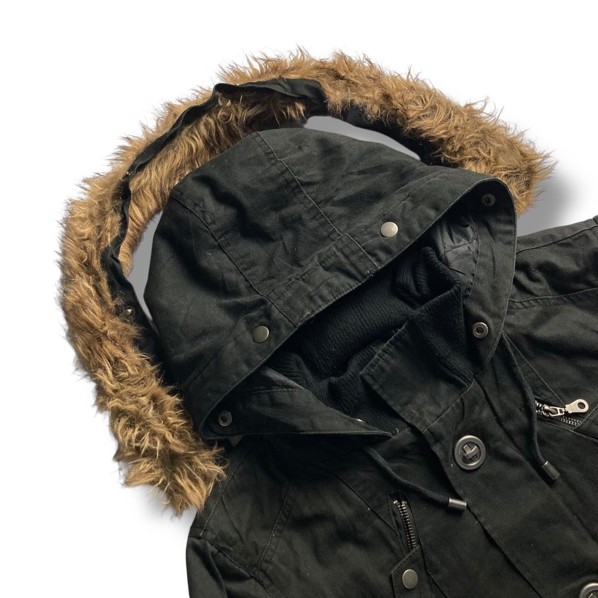 If Six Was Nine 🇯🇵 IN THE ATTIC PUNK GOTHIC DETACHABLE FUR HOODIE JACKET Size US L / EU 52-54 / 3 - 20 Thumbnail