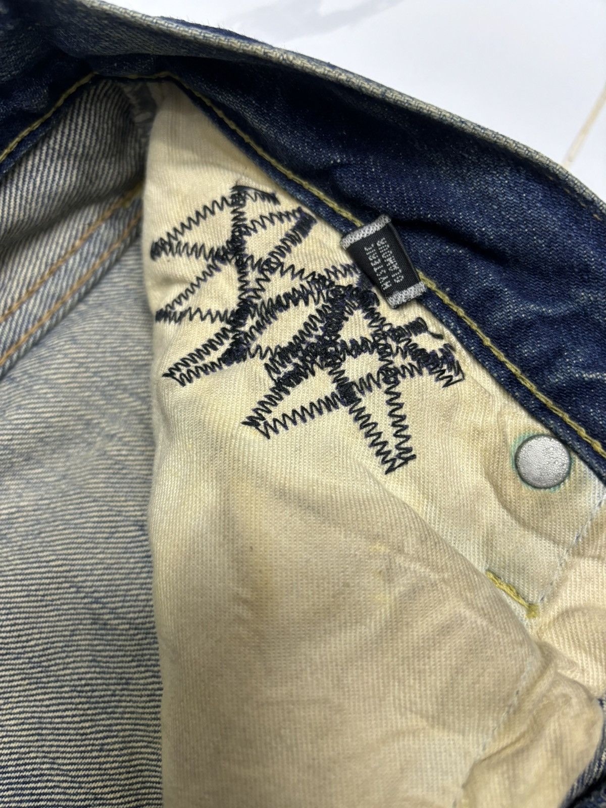 Andy Warhol × Hysteric Glamour 🔥HYSTERIC GLAMOUR X ANDY WARHOL SELVEDGE JEANS DISTRESSED Size US 34 / EU 50 - 12 Thumbnail