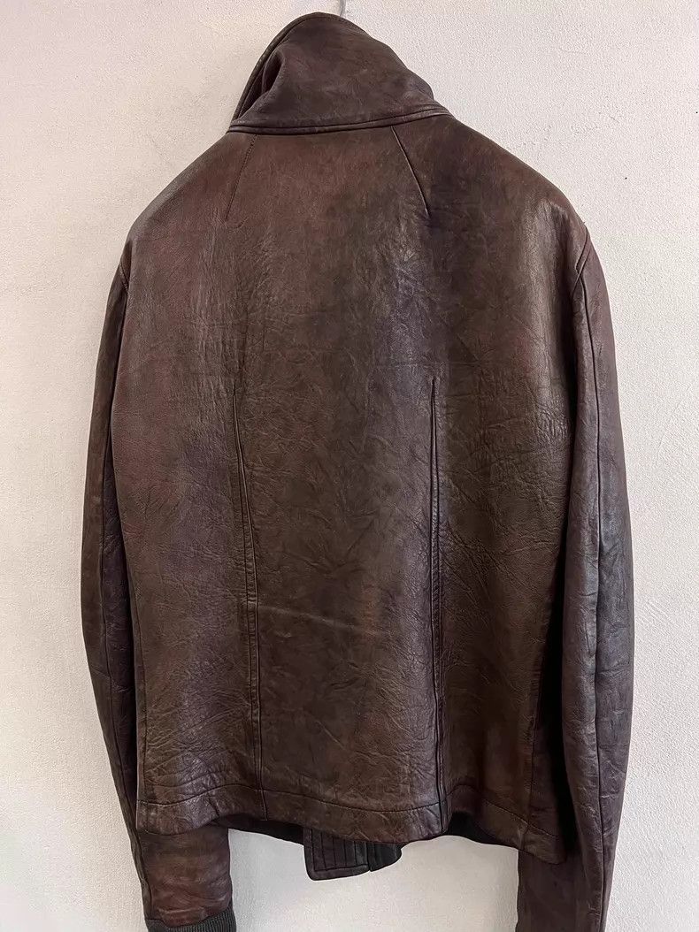Rick Owens Rick Owens Turtleneck motorcycle leather jacket Size US S / EU 44-46 / 1 - 6 Thumbnail