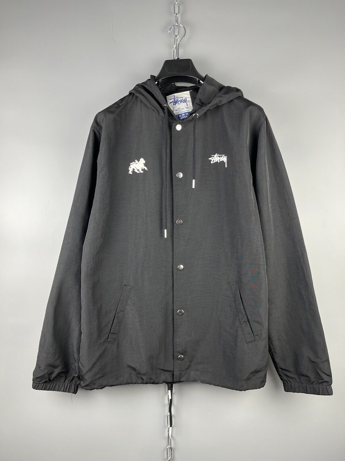 トップス STUSSY DENIM TEARS SUITS CARDIGAN L Denim Tears x Stussy Playing Card Suits Cardigan Black Men's