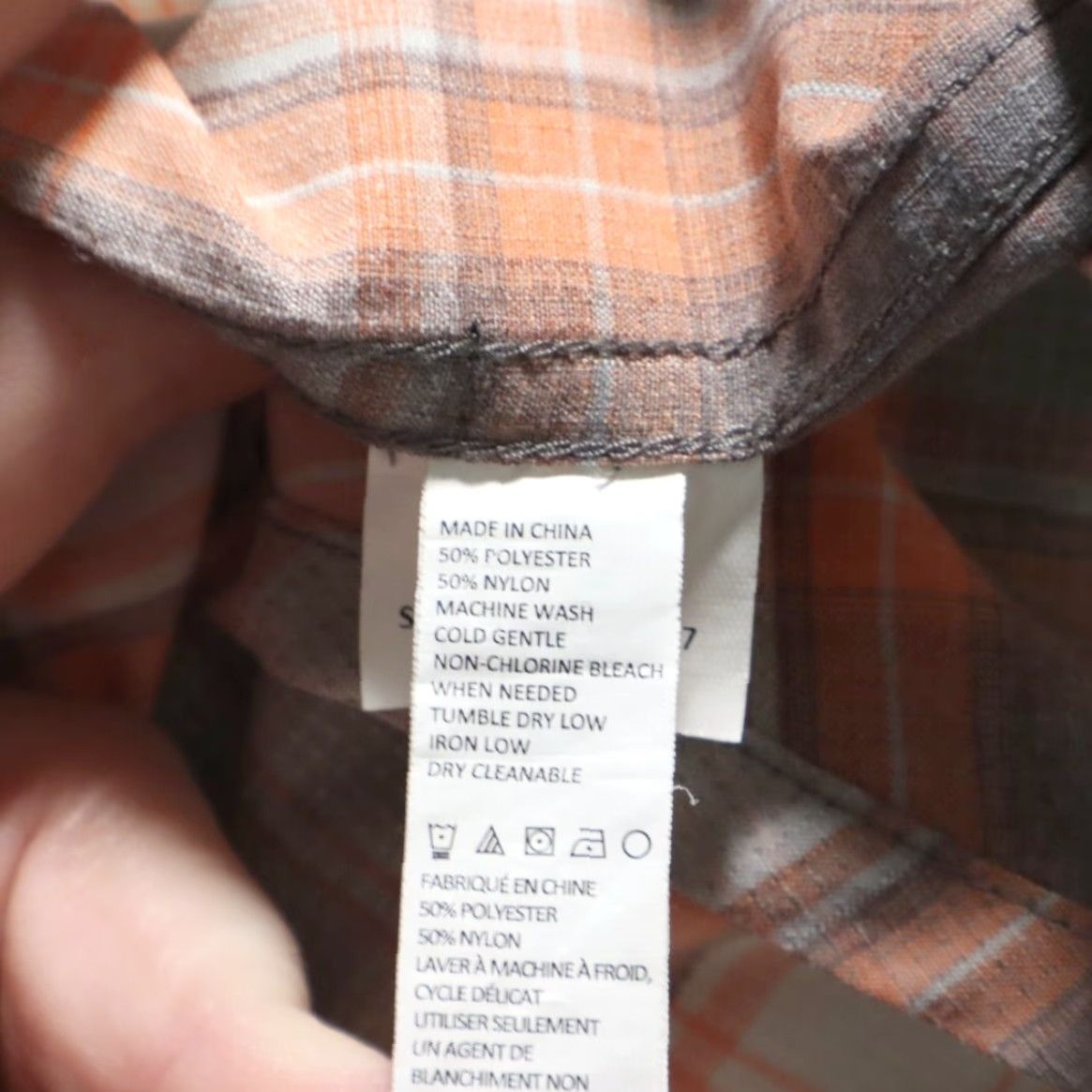 Prana **Prana Ascension Nylon Plaid Long Sleeve Button Up Shirt Peach Men's L** User: **Prana Ascension Plaid Long Sleeve Button Up Shirt - Men's L, Peach** Size US L / EU 52-54 / 3 - 7 Thumbnail