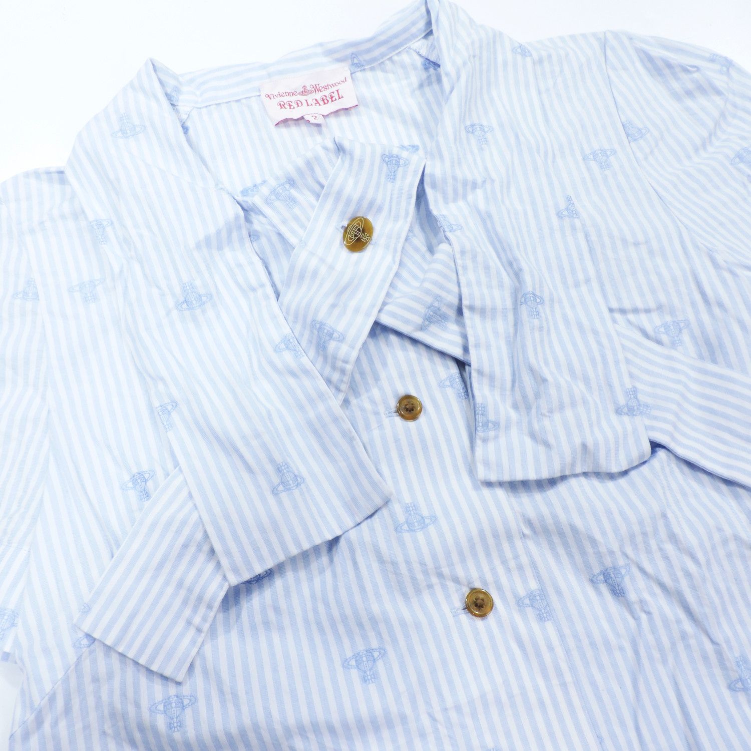 Vivienne Westwood VIVIENNE WESTWOOD RED LABEL AVANT GARDE MONOGRAM LOGO SHIRT Size XS / US 0-2 / IT 36-38 - 7 Thumbnail