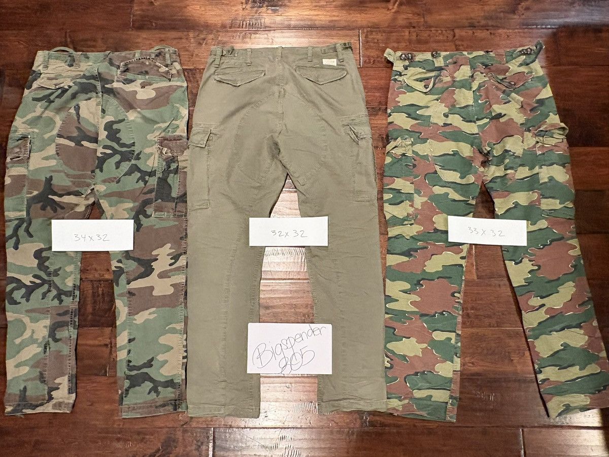 Polo Ralph Lauren Bundle 3 pair of Polo Ralph Lauren camo utility combat pants Size US 32 / EU 48 - 2 Thumbnail