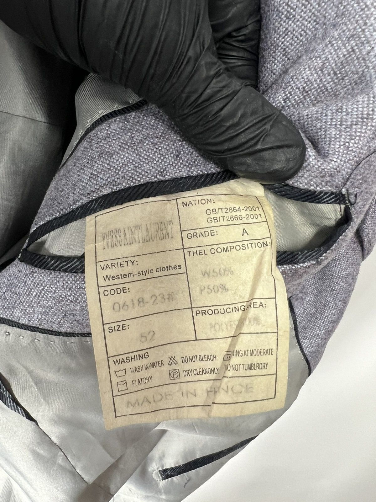 Yves Saint Laurent Vintage luxury designer Yves Saint Laurent Blazer Size 52 Size 52R - 4 Thumbnail